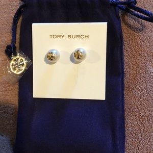 Pearl Tory Burch earrings